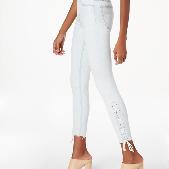 Joe's The Charlie High-Rise Lace-Up Skinny Jeans - Picture 4 of 7